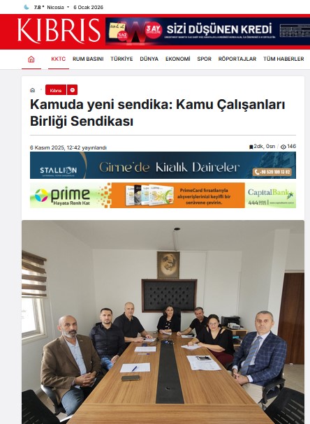 Kıbrıs Gazetesinde Bir-Sen